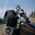 Punhos cafe racer pretos - Fechados