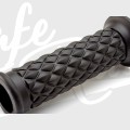 Punhos cafe racer pretos - Abertos