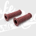 Punhos cafe racer castanhos - Abertos